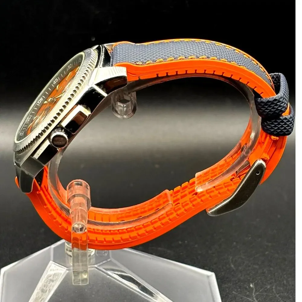 Tommy Bahama Relax RLX1057 A126 Orange Dial 24 Hour 100M 43mm Men’s Watch